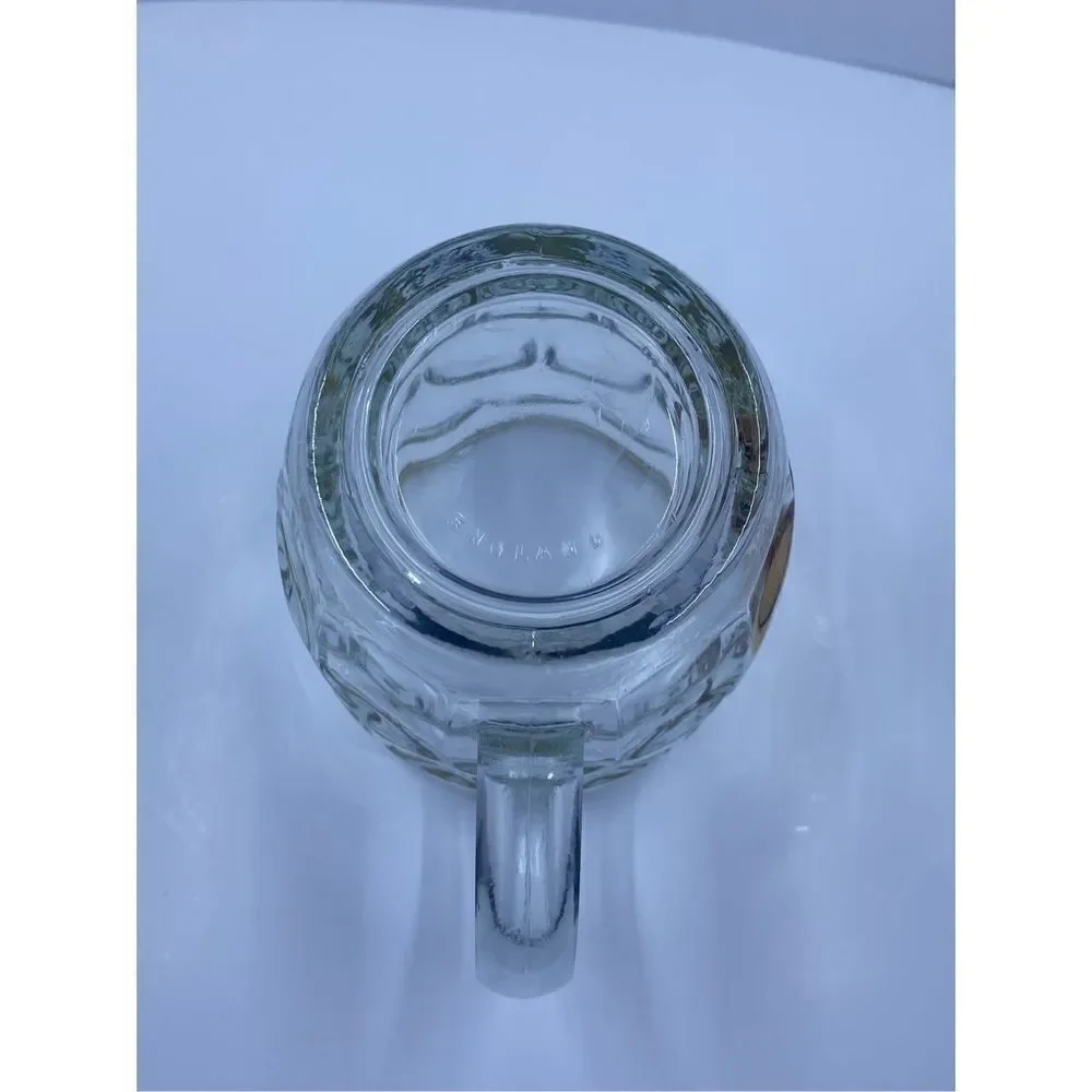 Buckingham Palace half pint glass gold rim trim